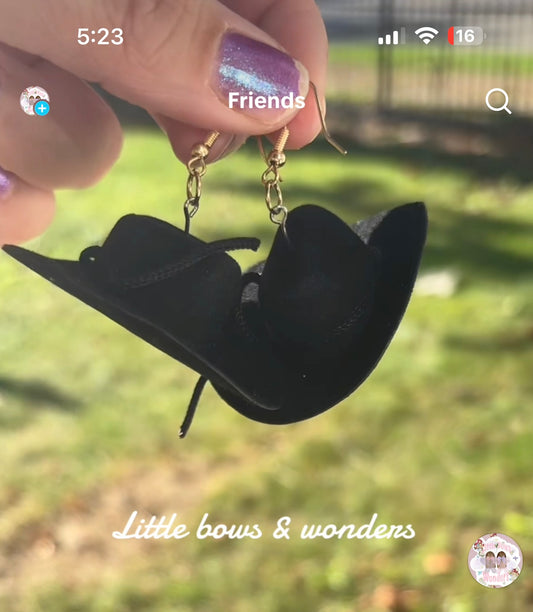 RTS Cowboy hat earrings