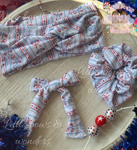 Flags and bows