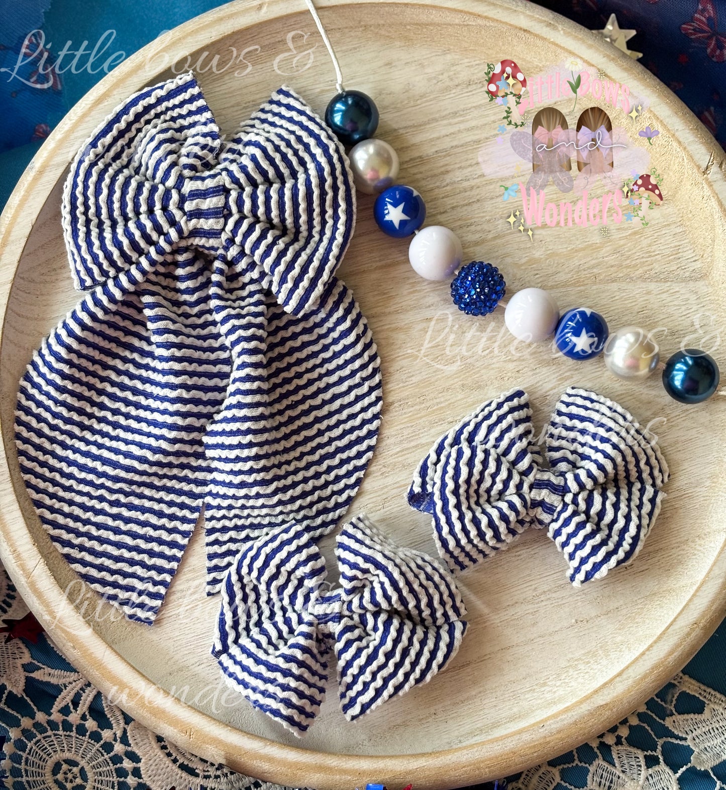 Blue & White urban rib