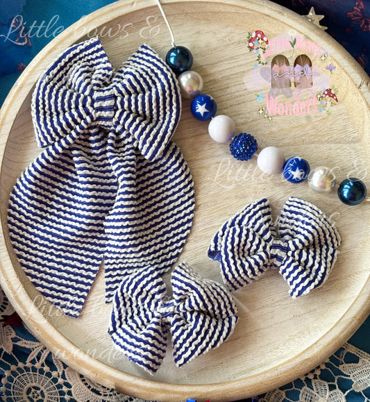 Blue & White urban rib