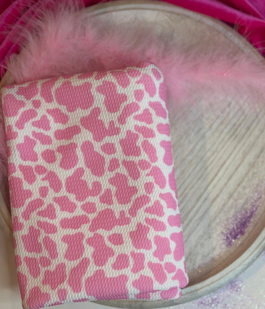 Pink cow print